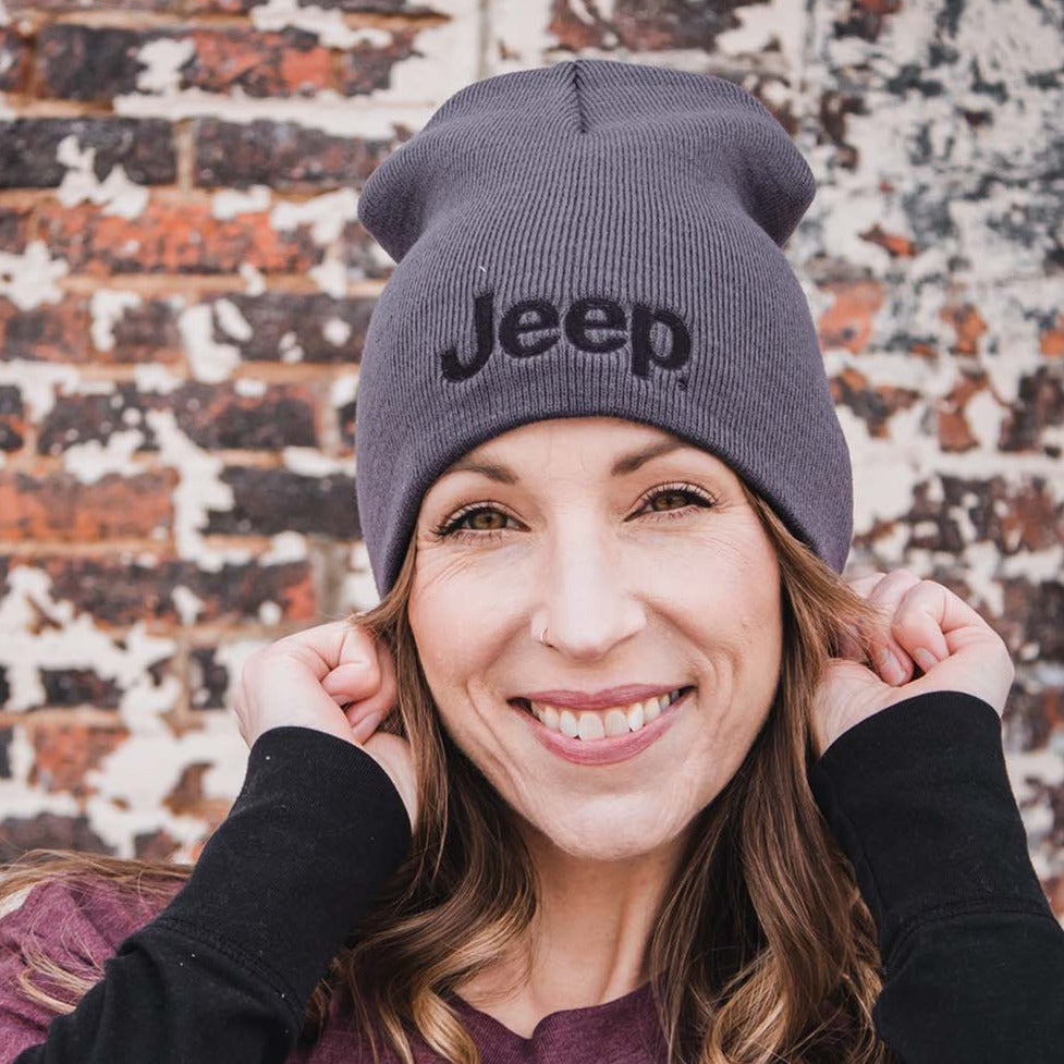 Hat - Jeep Knit Beanie- Charcoal