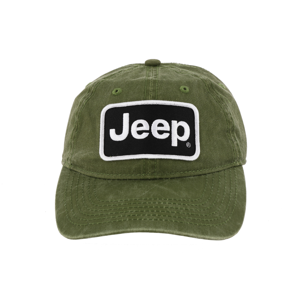 Hat - Jeep Chino Twill Patch - Light Olive