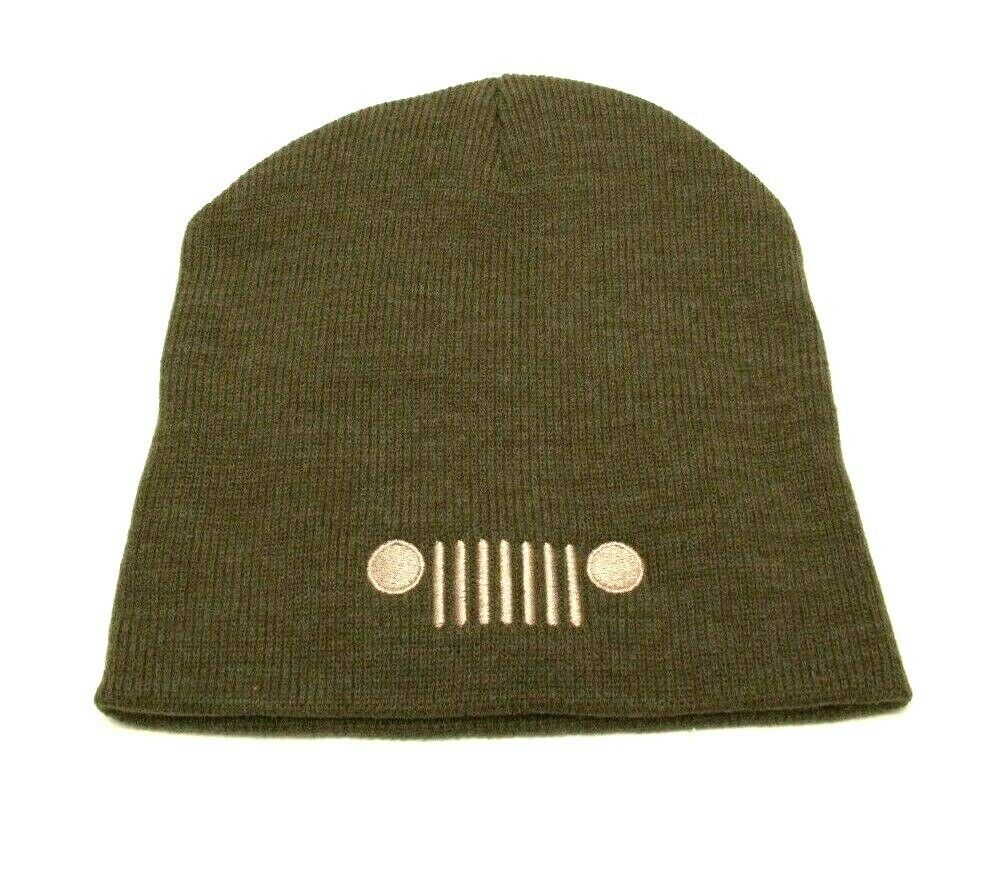Hat - Jeep Knit Beanie- Olive