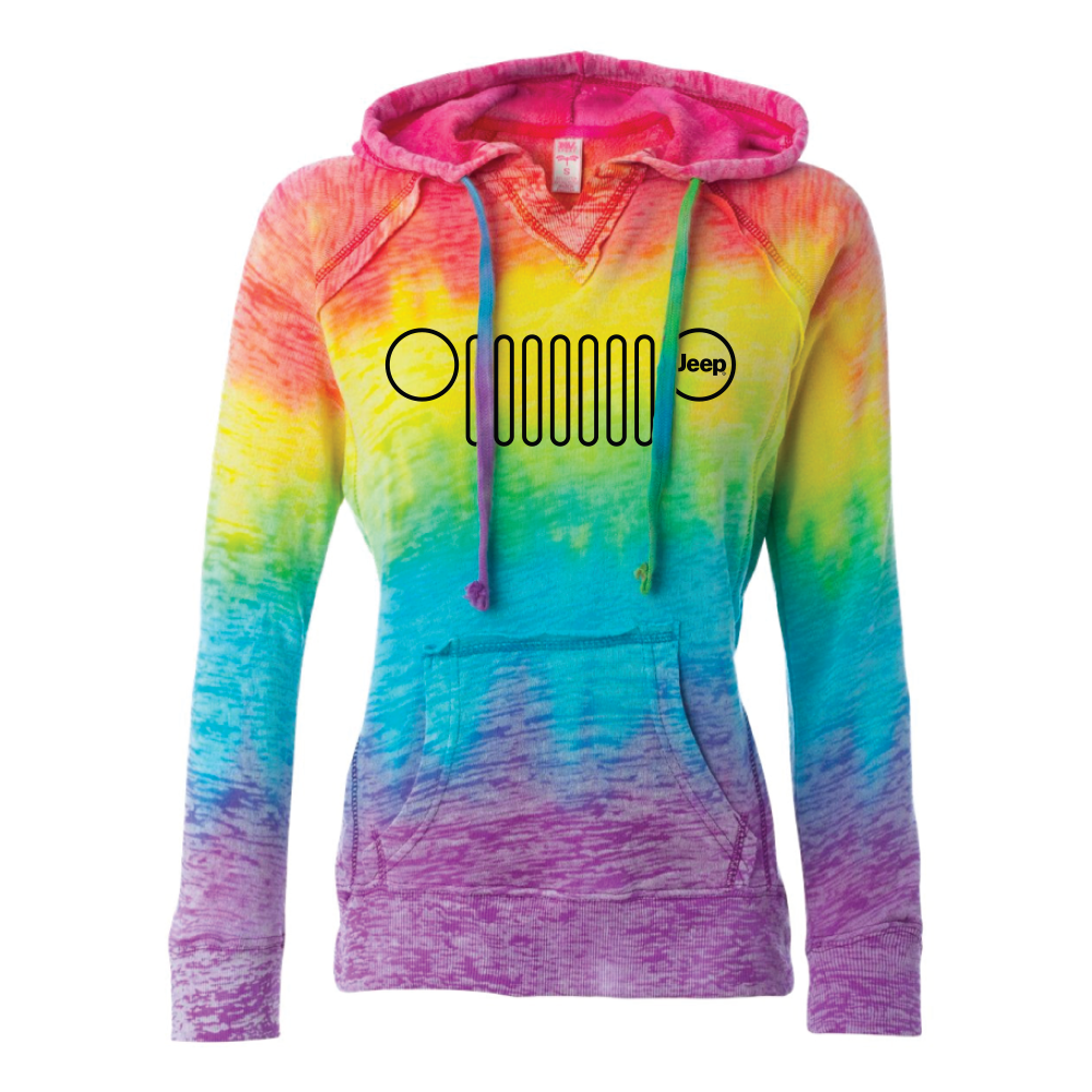Ladies Jeep® Grille Tie-dye - Go Anywhere Do Anything