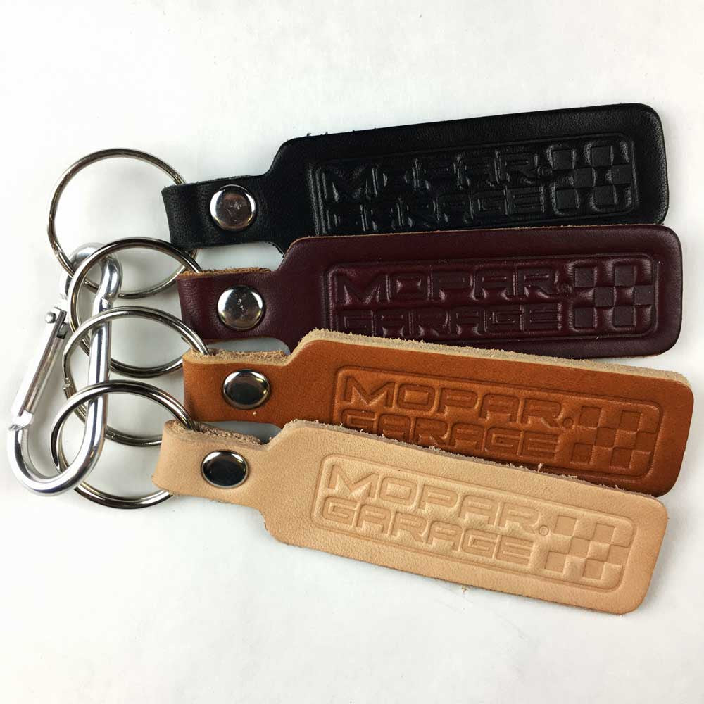 Keychain - Mopar Garage leather-Keychain-Detroit Shirt Company