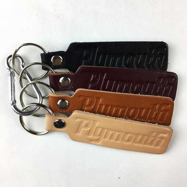 Keychain - Plymouth leather-Keychain-Detroit Shirt Company