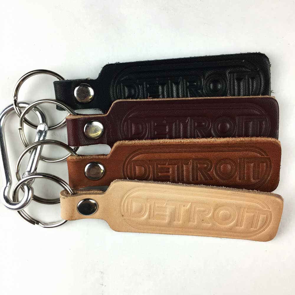 Keychain - Detroit Wrap leather-Keychain-Detroit Shirt Company
