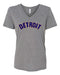 Ladies Relaxed V-neck Bend 2 color - Triblend Grey-Ladies-Detroit Shirt Company