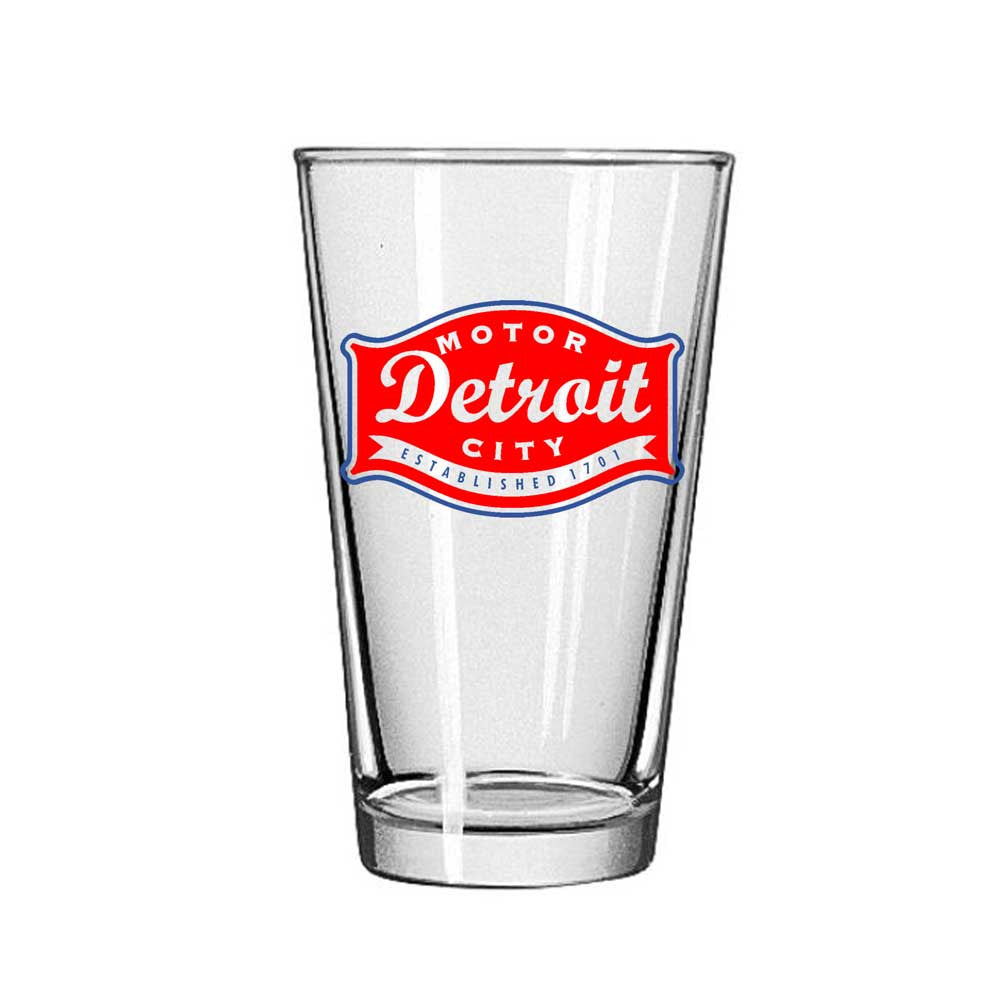 Pint Glass - Detroit Buckle-Glassware-Detroit Shirt Company