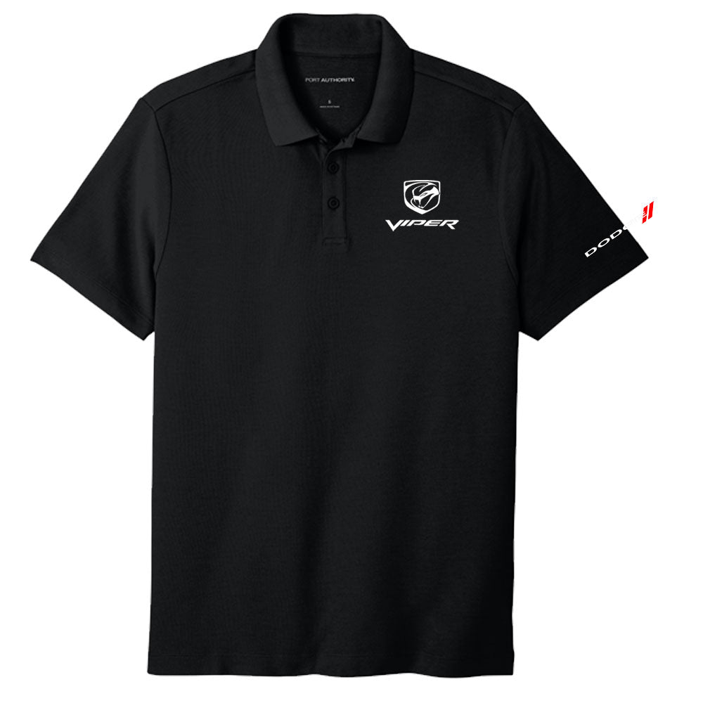 Mens Dodge Viper Stryker Polo Shirt - Black — Detroit Shirt Company