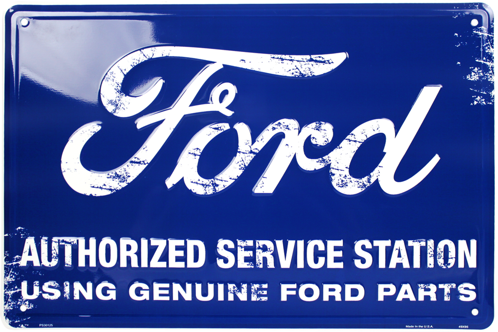 Metal Sign - Ford Authorized Service Station