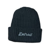 Hat - Detroit Thirsty Script Flip Chunky Knit - Multiple Colors - Detroit Shirt CompanyDetroit Shirt CompanyHats (Apparel)