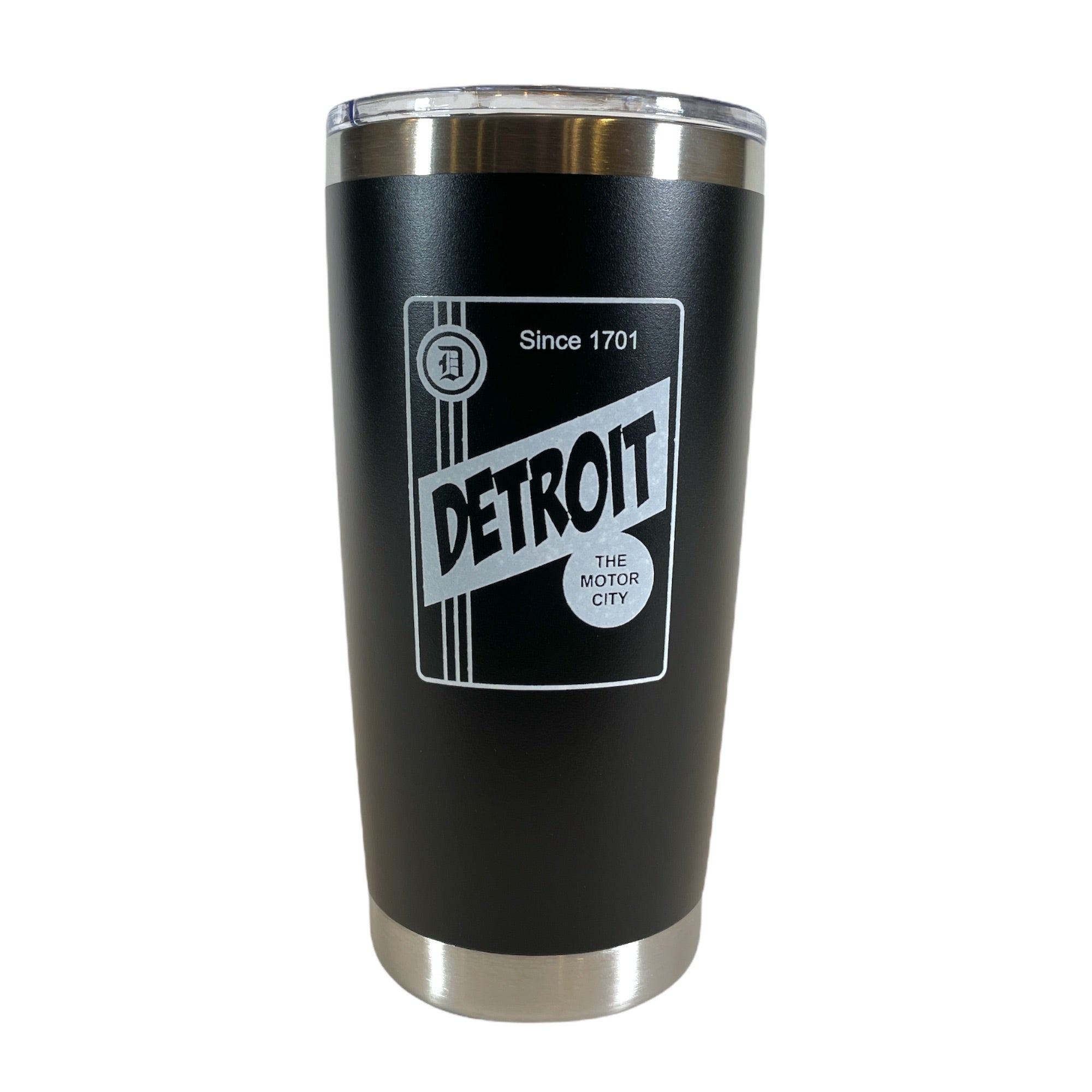 Travel Mug - Detroit Label - Black