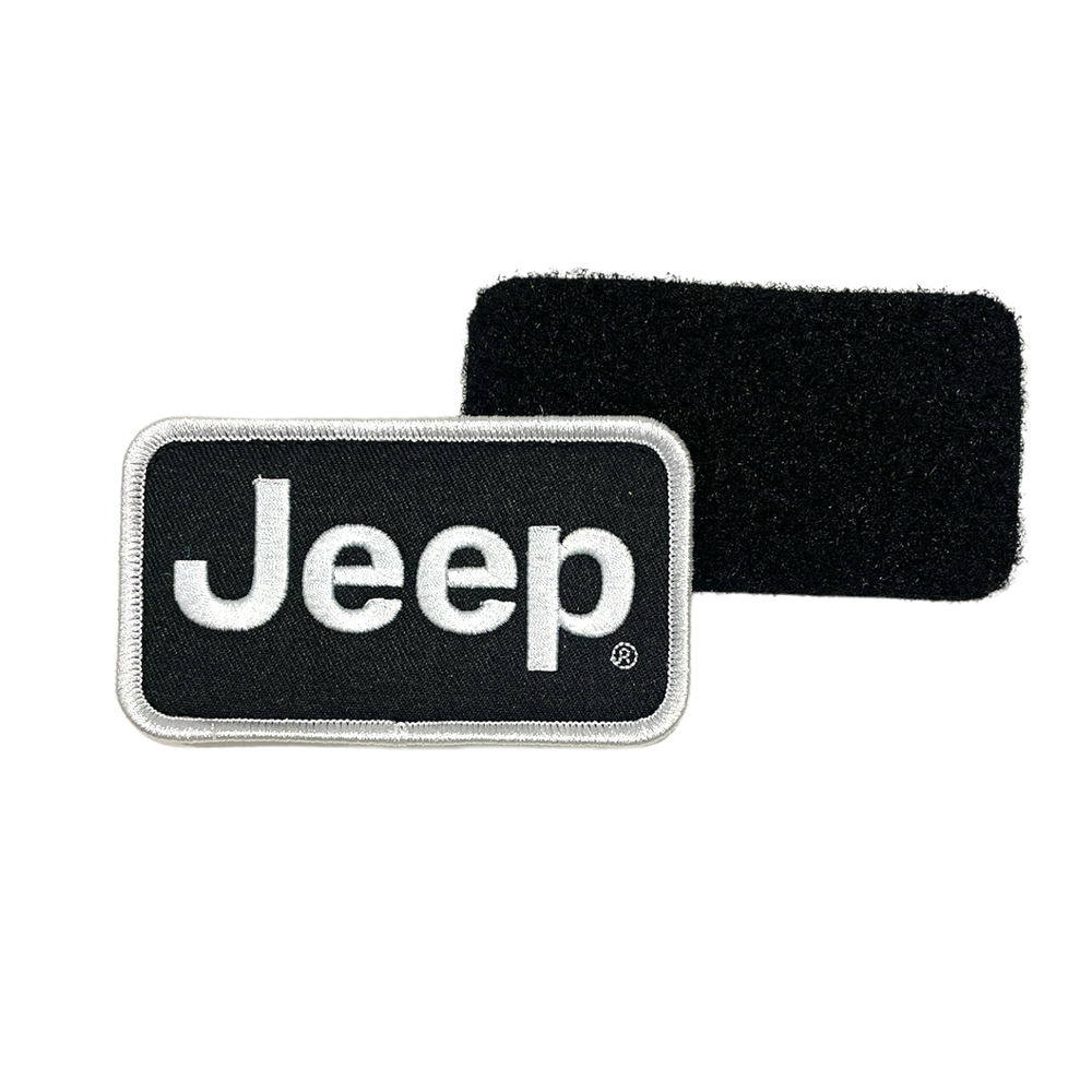 Patch - Jeep Text - Black/White