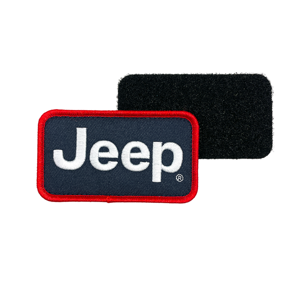 Patch - Jeep Text - Red/White/Navy