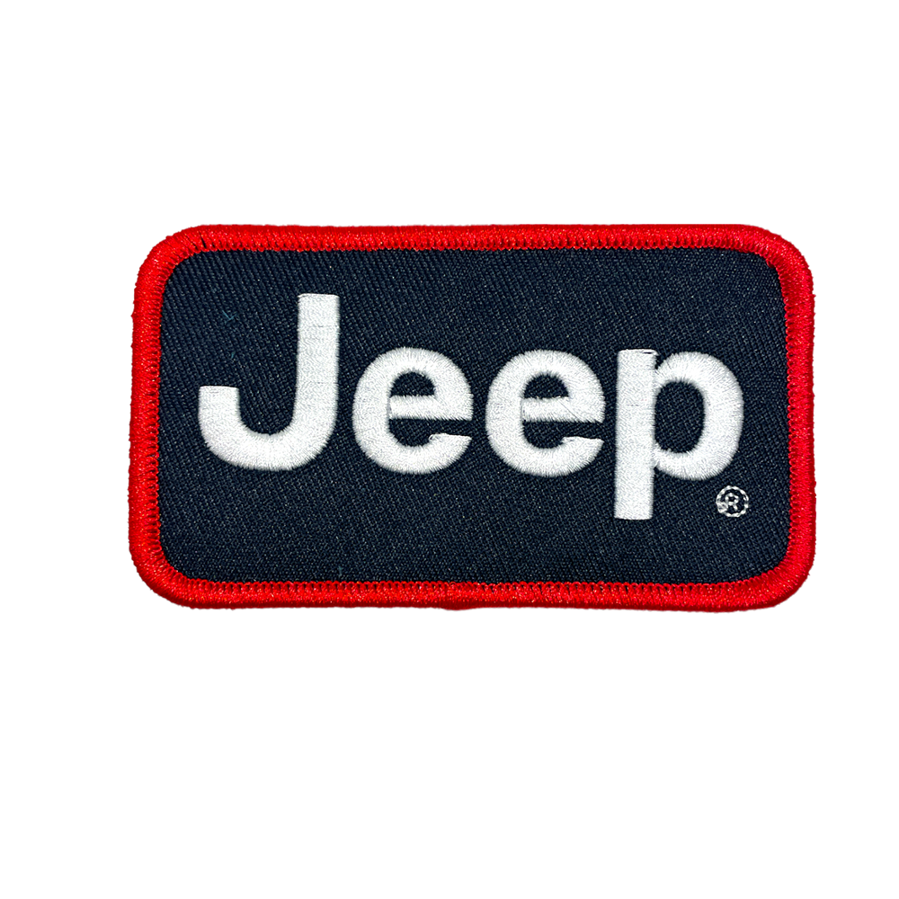 Patch - Jeep Text - Red/White/Navy