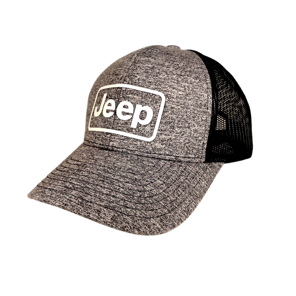Hat - Jeep Rectangle - Heather Navy