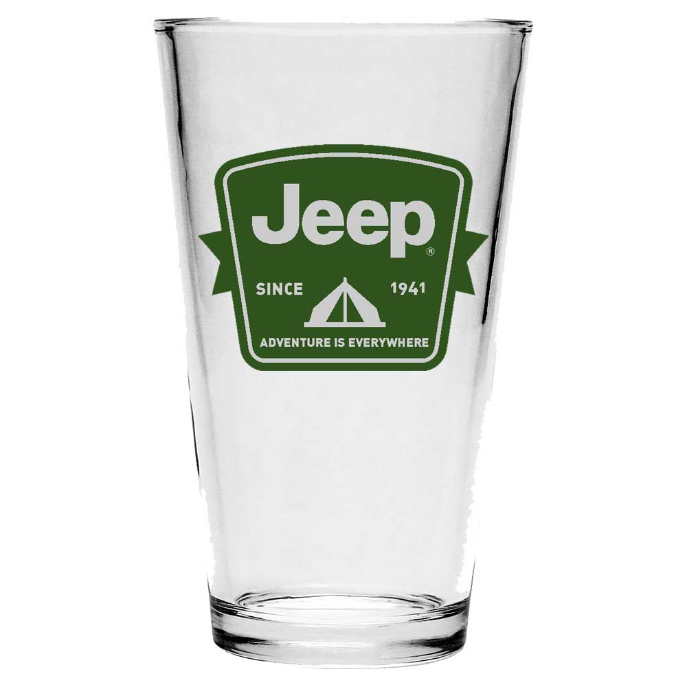 Pint Glass - Jeep Tent Badge
