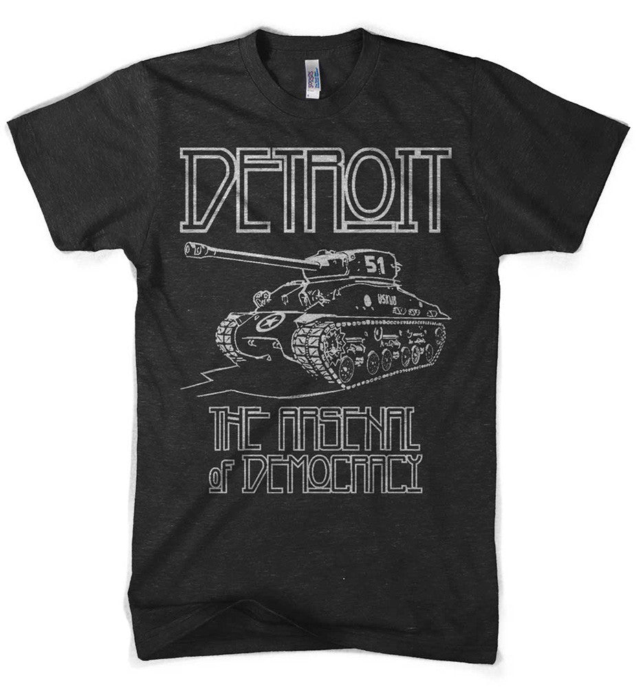 Mens Detroit Arsenal T-shirt (Heather Black) | Detroit Shirt Co.