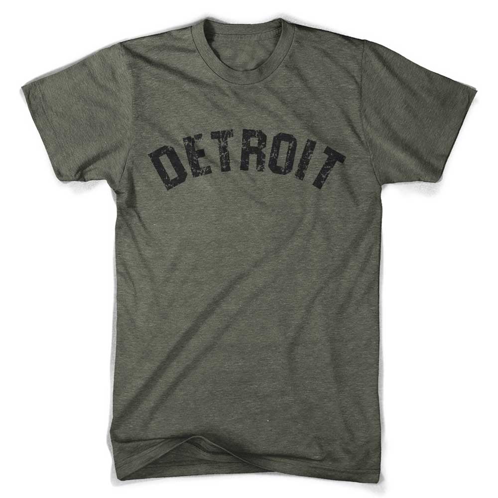 Mens Detroit Bend T-shirt – Military Green — Detroit Shirt Company
