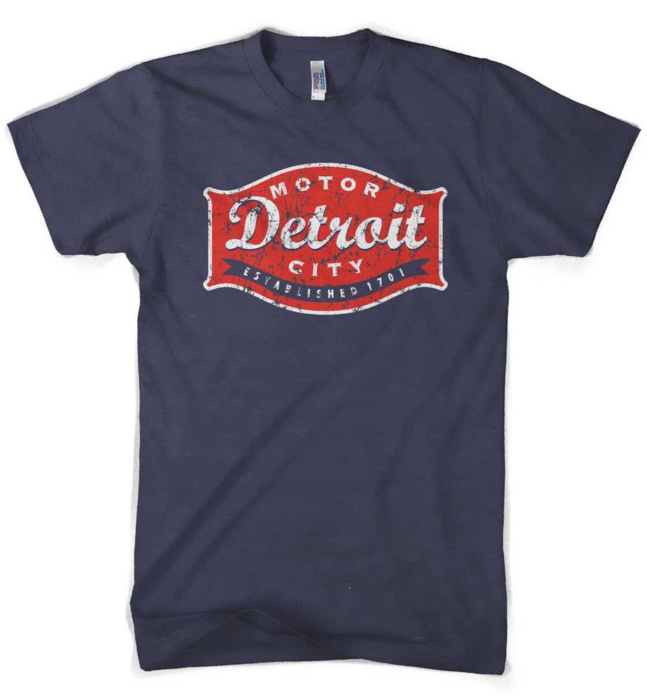 Mens Detroit Buckle T-shirt (Navy) | Detroit Shirt Co.