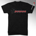 Mens Dodge Demon Tone Logo with Text T-shirt – (Black) | Detroit Shirt Co.
