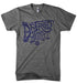 Mens Triblend Detroit Vintage Font T-shirt (Grey) | Detroit Shirt Co.