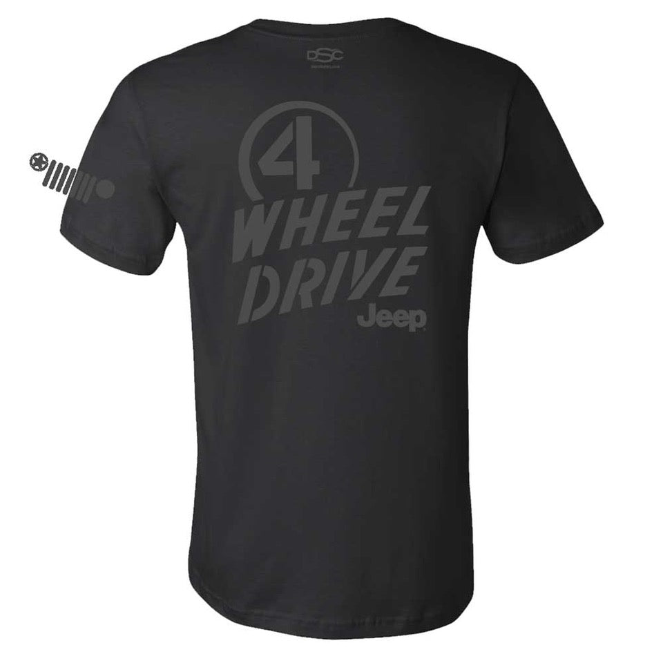Mens Jeep® Willys 4WD T-Shirt - Black