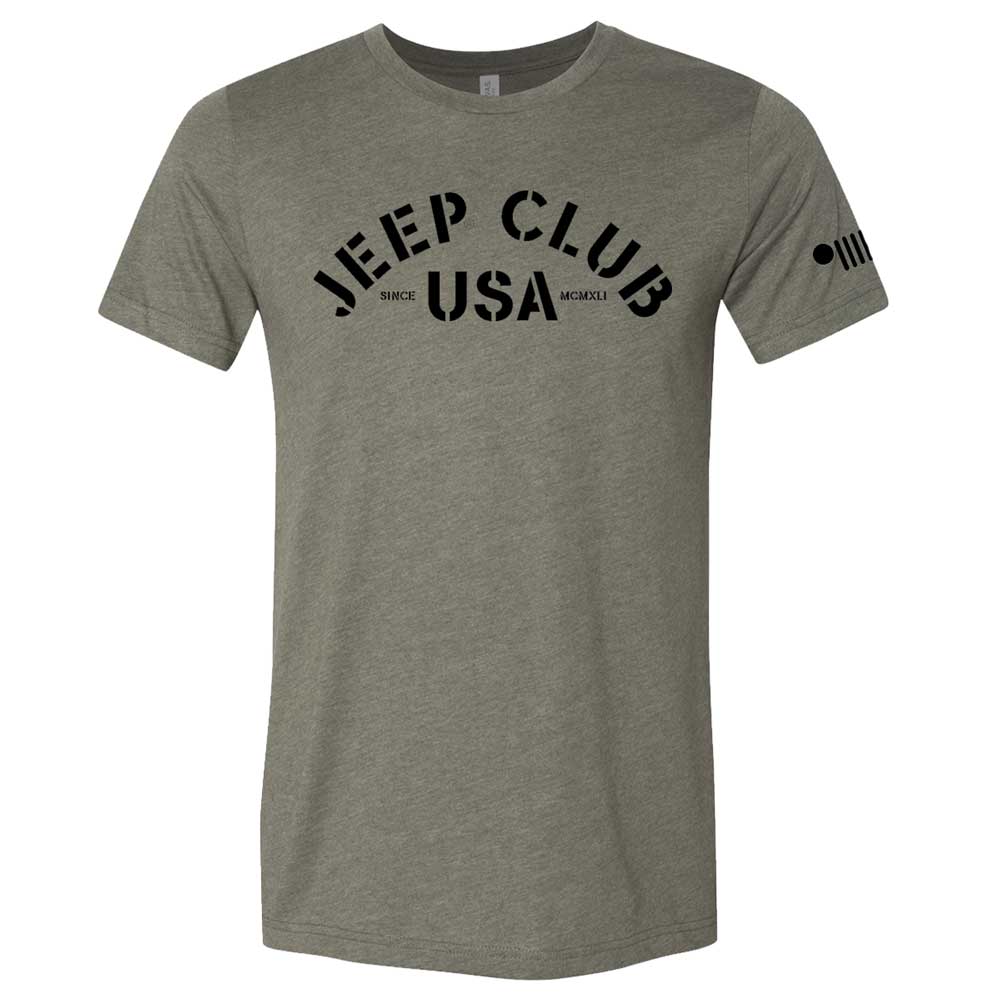LIMITED EDITION - Mens Jeep® Club USA T-Shirt - Heather Military Green