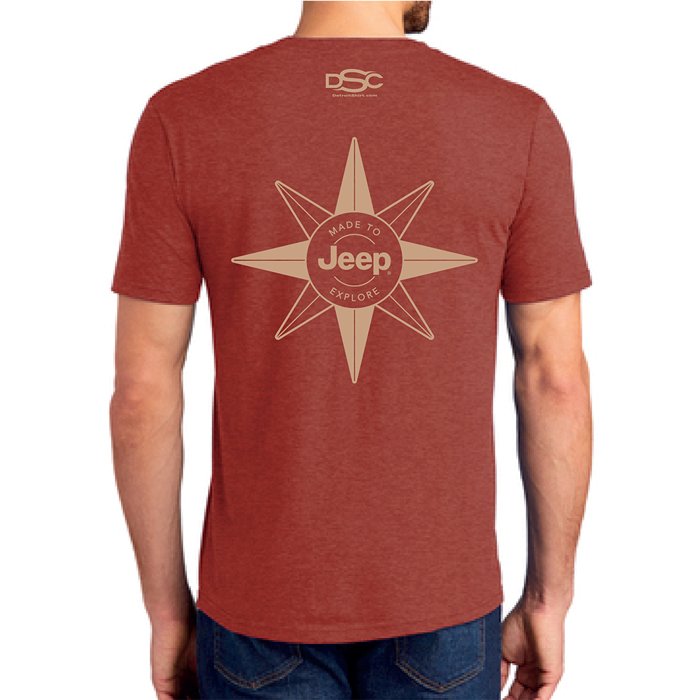 Mens Jeep® Compass T-Shirt - Spice Heather