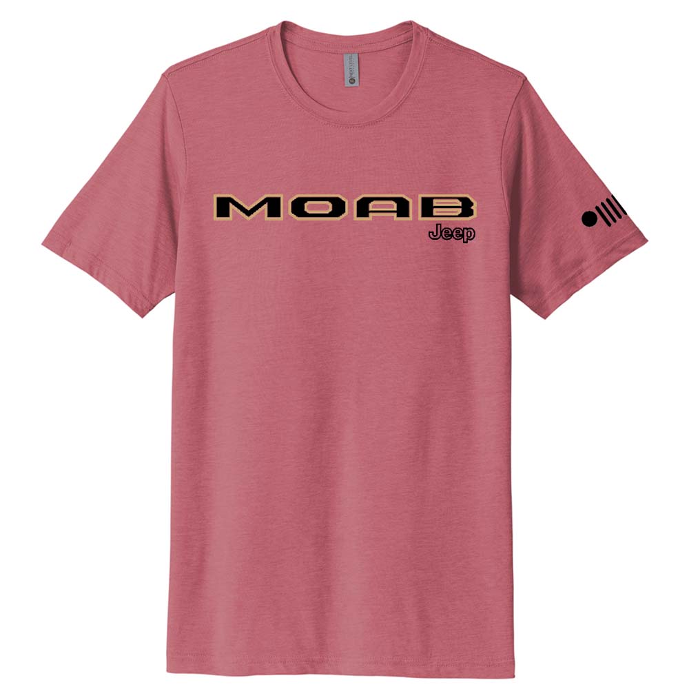 Mens Jeep® Moab Badge T-Shirt - Heather Clay