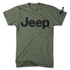 Mens Jeep® Text T-Shirt - Military Green