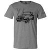 Mens Jeep® Wrangler YJ - LDD Series - Triblend Grey T-Shirt