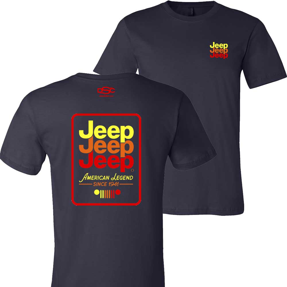 Mens Jeep® Echo T-Shirt - Navy Blue
