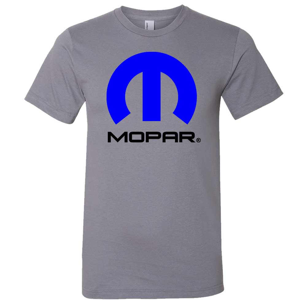 Mens Mopar Current Logo Two Tone T-shirt (Slate Grey)