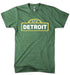 Mens Detroit Street Sign T-shirt (Heather Kelly Green) | Detroit Shirt Co.