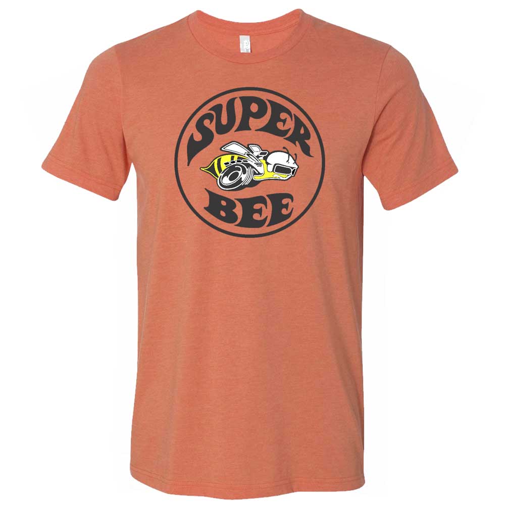 Mens Dodge Super Bee T-shirt (Heather Orange)