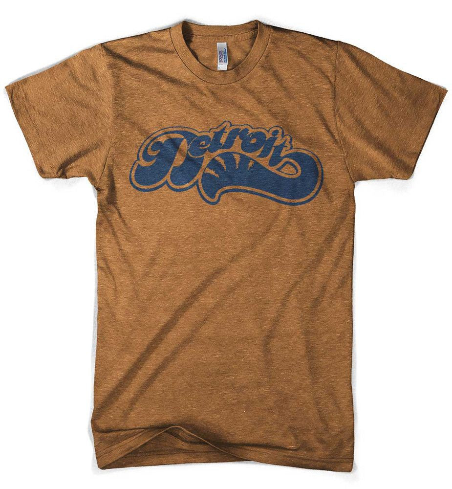Mens Detroit Sweep T-shirt (Heather Orange) | Detroit Shirt Co.