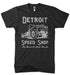 Mens Detroit Speed Shop Tubber T-shirt (Heather Black) | Detroit Shirt Co.