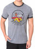 Mens Triblend WABX Ringer T-shirt (Grey) | Detroit Shirt Co.