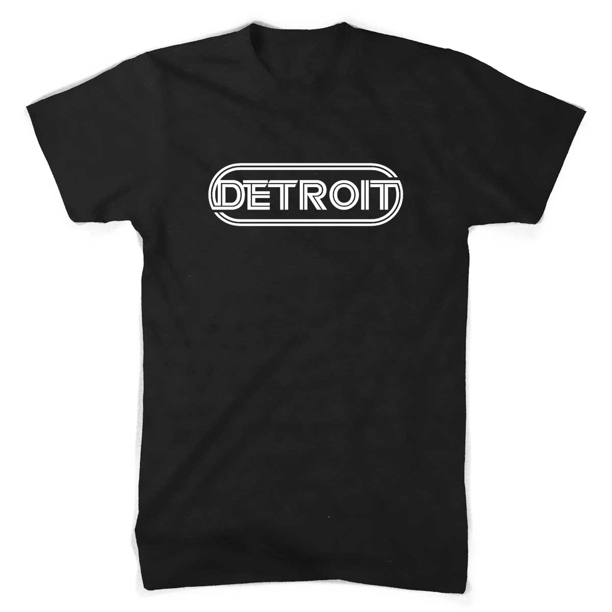 Mens Detroit Wrap T-shirt (Black)