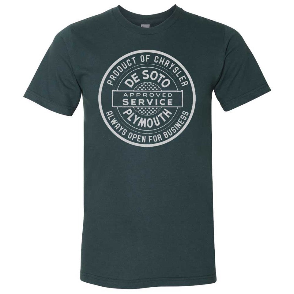 Mens De Soto Plymouth T-shirt (Forest Green)