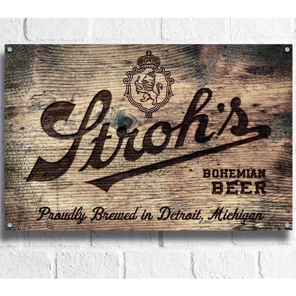 Wood Sign - Stroh's Crate
