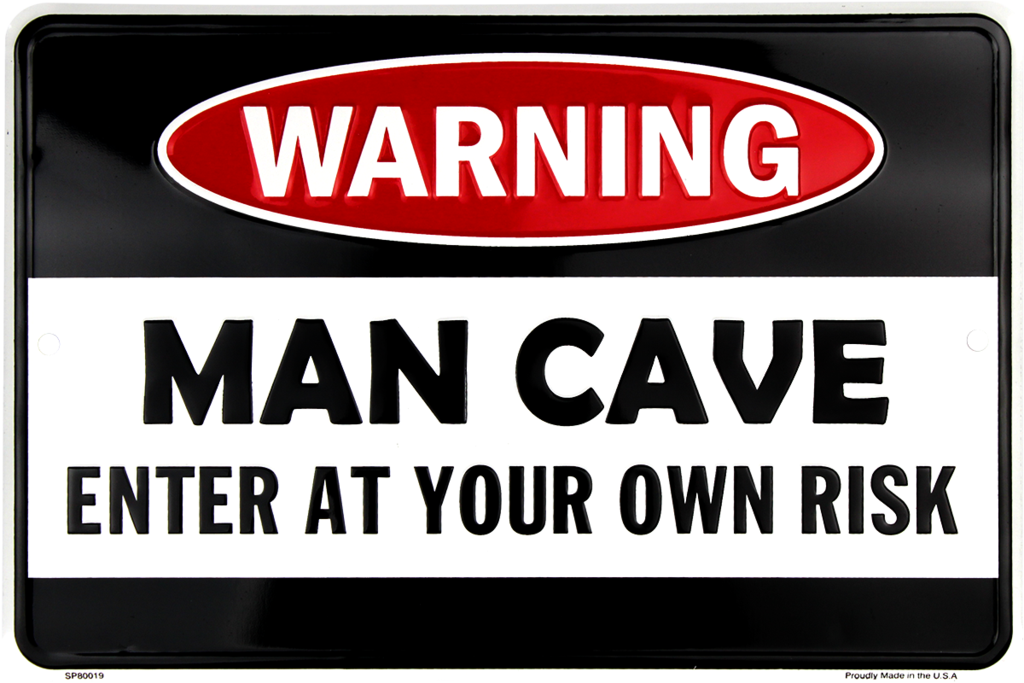 Metal Sign - Warning Man Cave