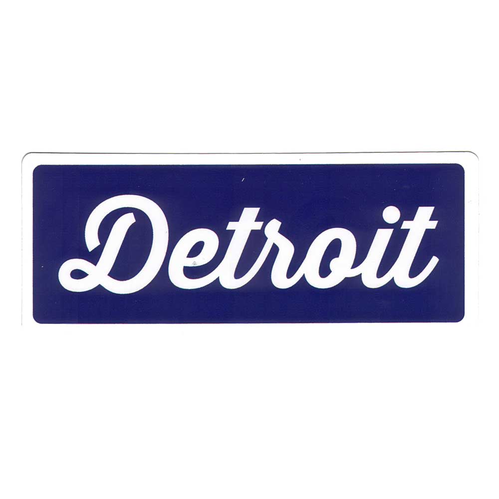 Sticker - Detroit Script