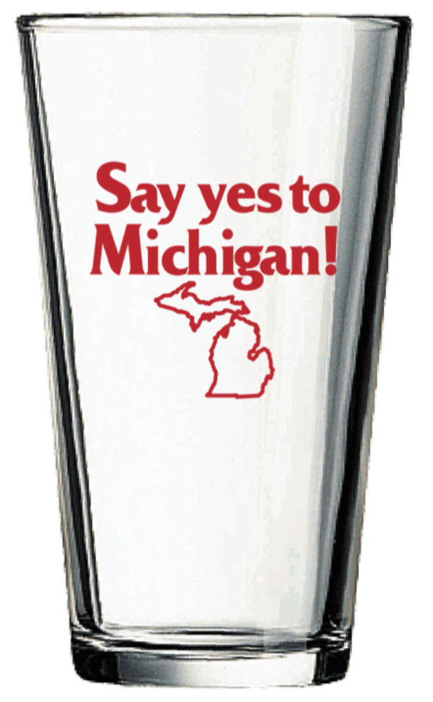 Pint Glass - Say Yes to Michigan