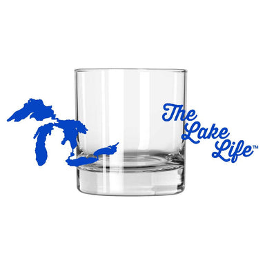 Whiskey Glass - Michigan The Lake Life-Glassware-Detroit Shirt Company