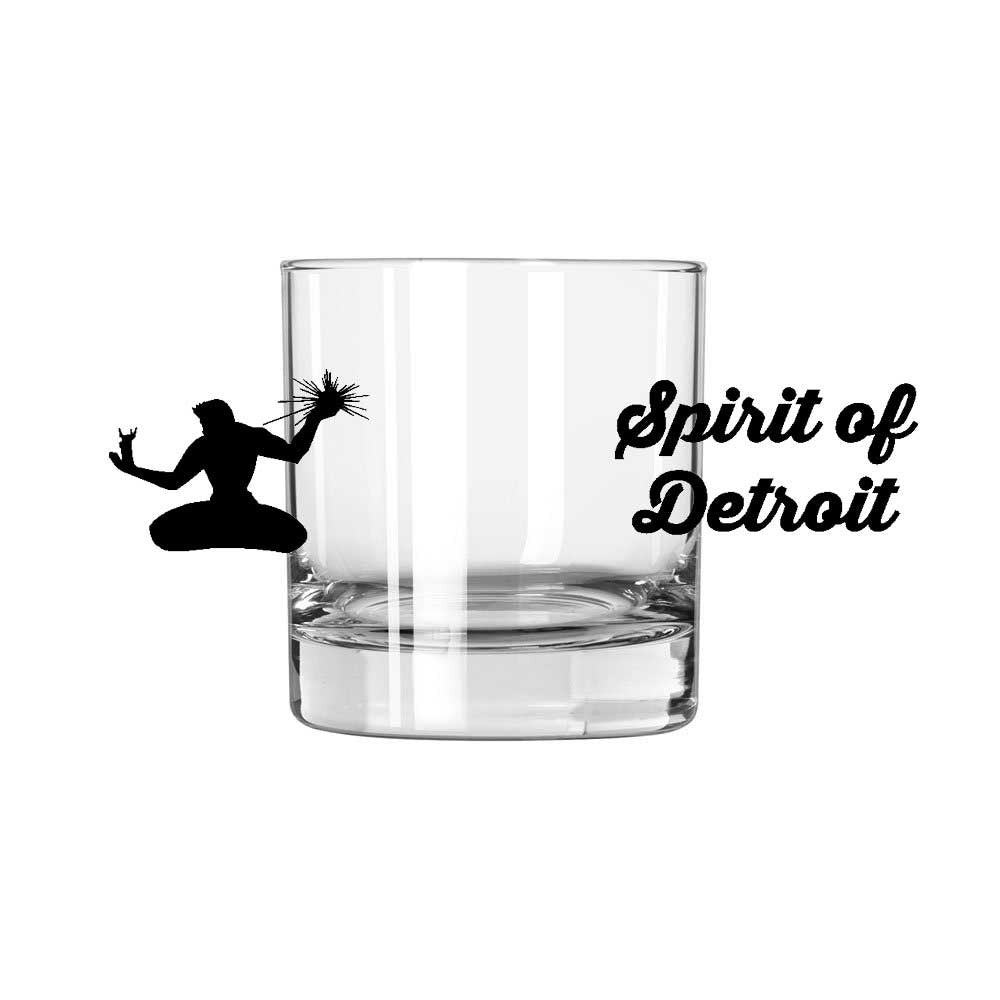 Whiskey Glass - Spirit of Detroit-Glassware-Detroit Shirt Company