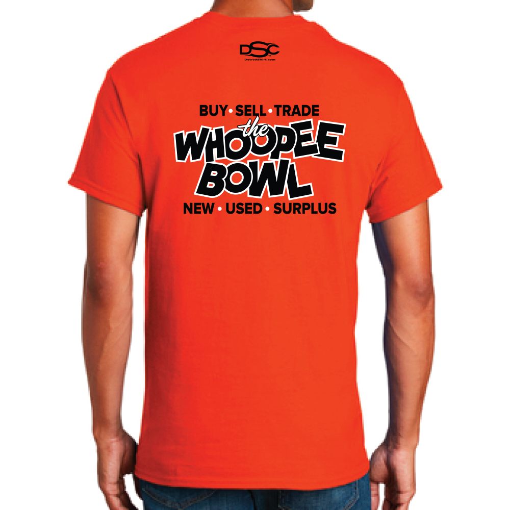 Mens Whoopee Bowl Sign - Orange