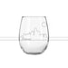 Wine Glass - Detroit Skyline-Glassware-Detroit Shirt Company
