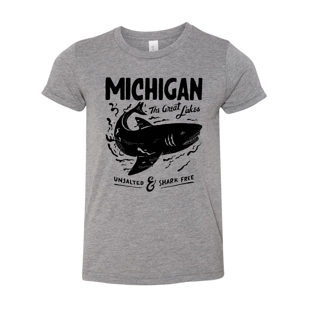 Youth - Michigan Unsalted & Shark Free - Grey Triblend