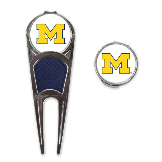 Michigan Wolverines - Golf Mark, Divot Tool and Clip