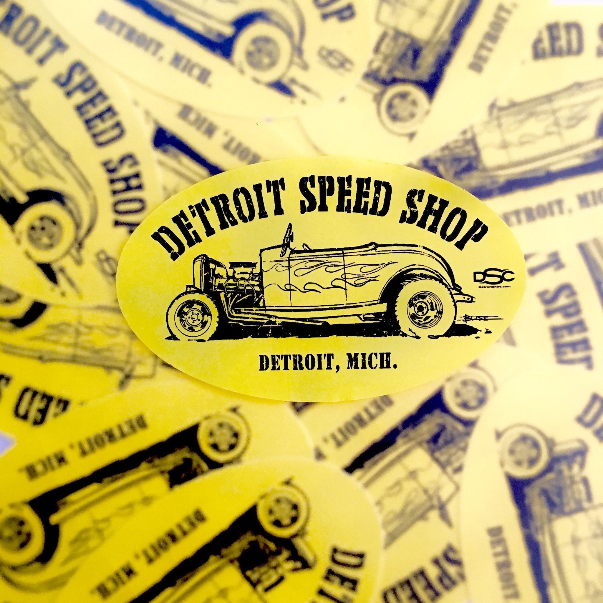 Sticker - Detroit Speed Shop Ratrod-Sticker-Detroit Shirt Company