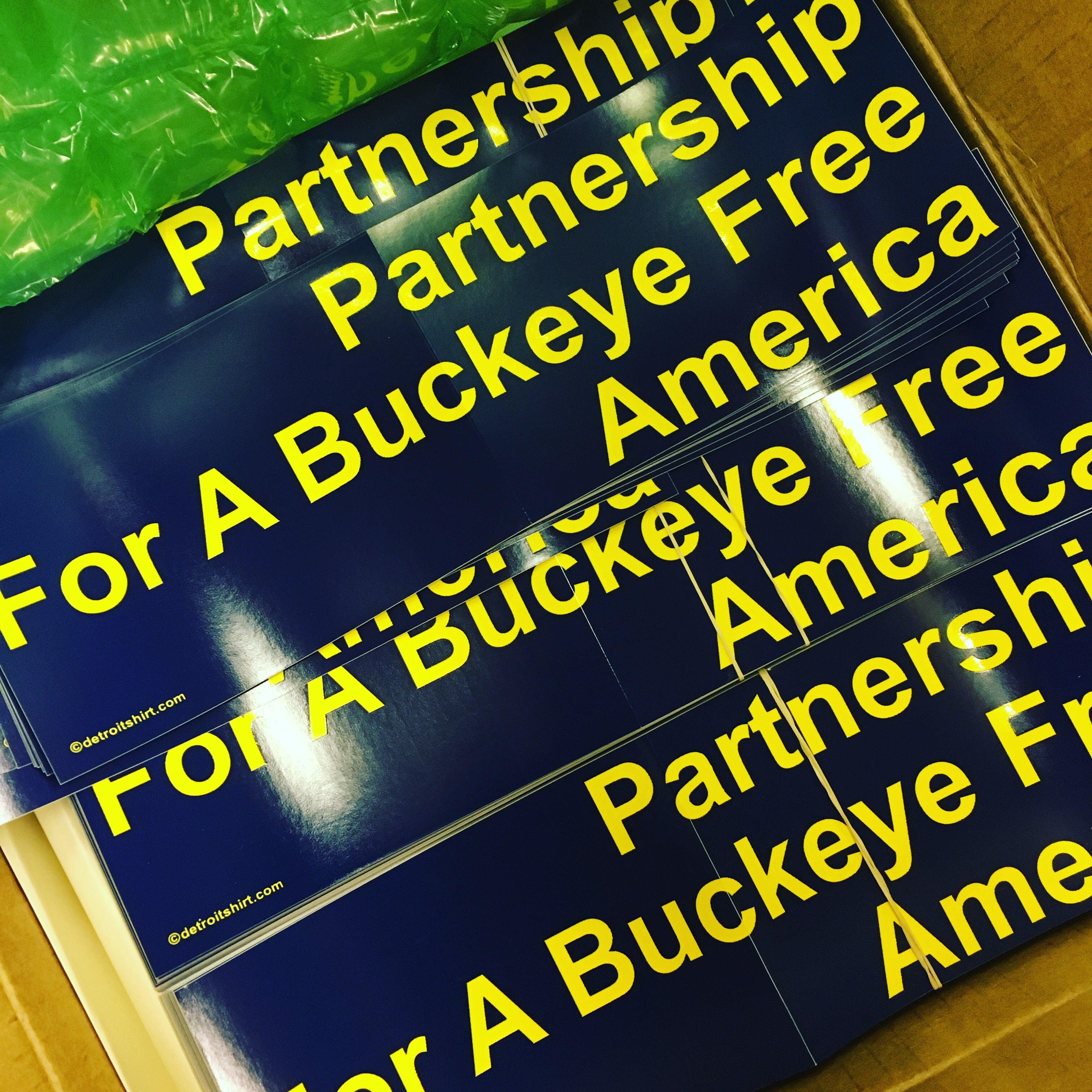 Sticker - Partnership For A Buckeye Free America